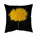 Fondo 26 x 26 in. Yellow Chrysanthemum-Double Sided Print Indoor Pillow FO2794669